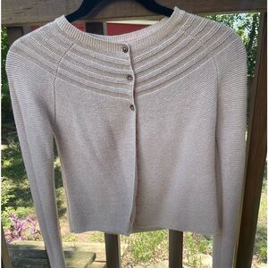 Mini Boden Cardigan with gold threading Size 9-10Y
